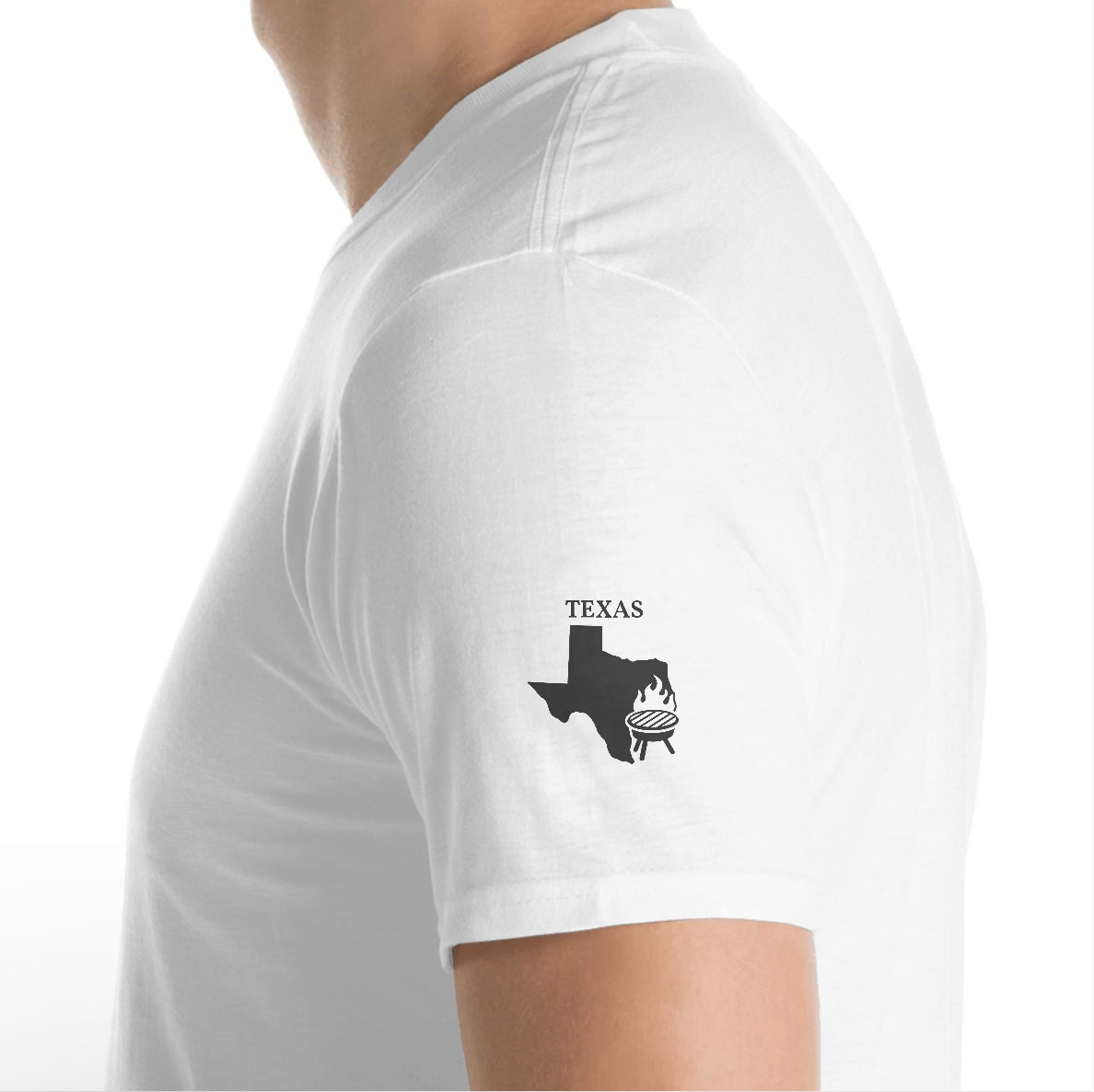 Texas Longhorn Graphic Tee | Orange Border | Cotton Short Sleeve