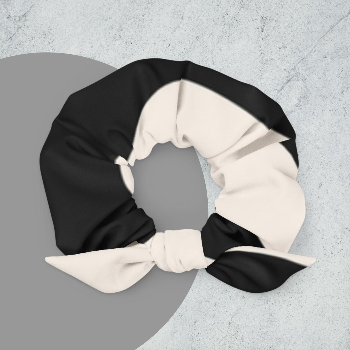 Panda Hair Tie Scrunchie | Black & White