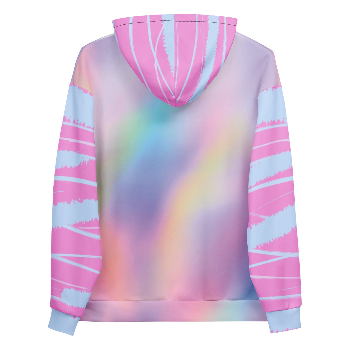 Pastel Rainbow Unisex Hoodie | Tie Dye Stripes