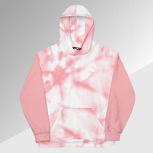Pink Tie Dye Unisex Hoodie