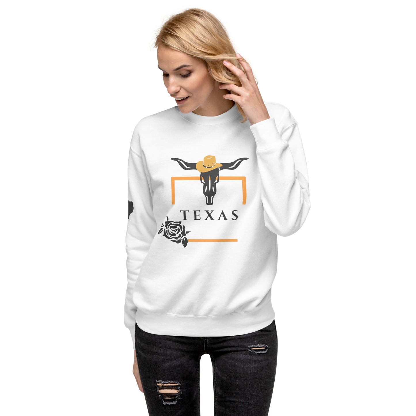 Texas Rose Graphic Sweatshirt | Long Sleeve